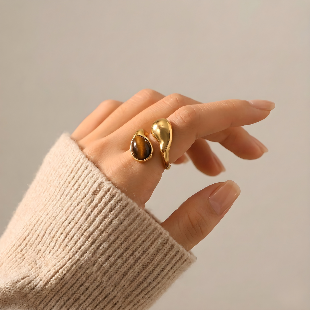 Tiger's Eye Talisman Ring