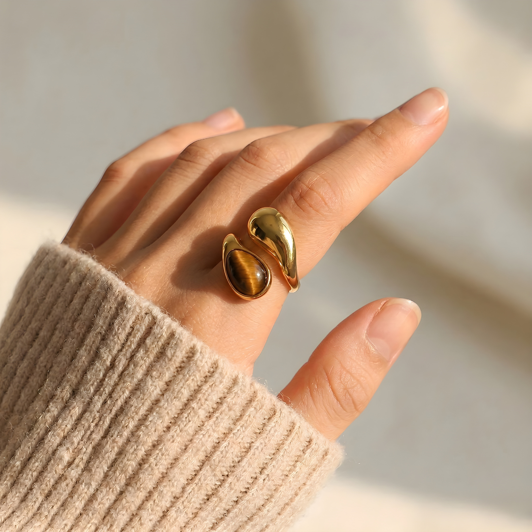 Tiger's Eye Talisman Ring