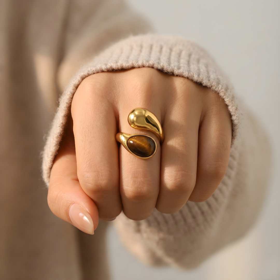 Tiger's Eye Talisman Ring