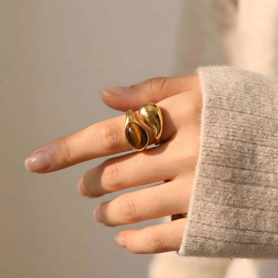 Tiger's Eye Talisman Ring