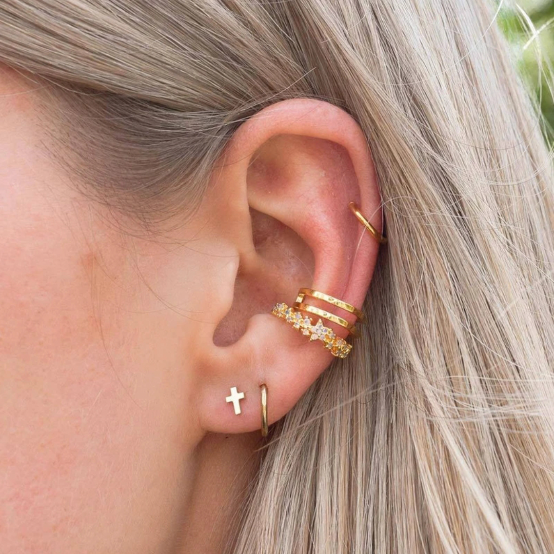 Minimalist Cross Earrings