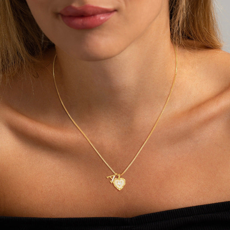 Collar Inicial Corazón