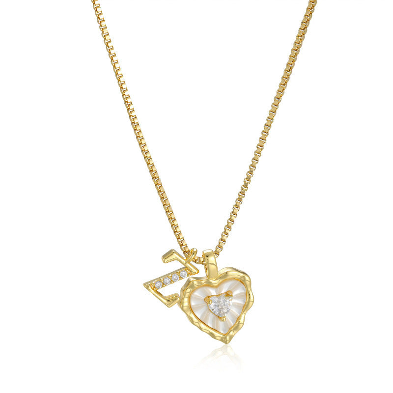 Collar Inicial Corazón