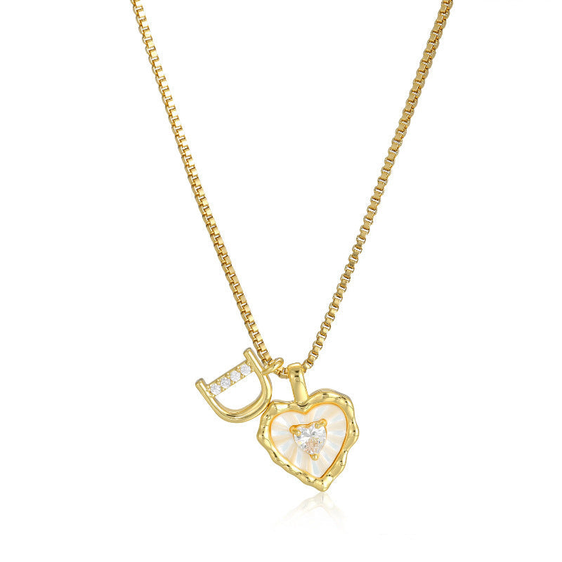 Collar Inicial Corazón