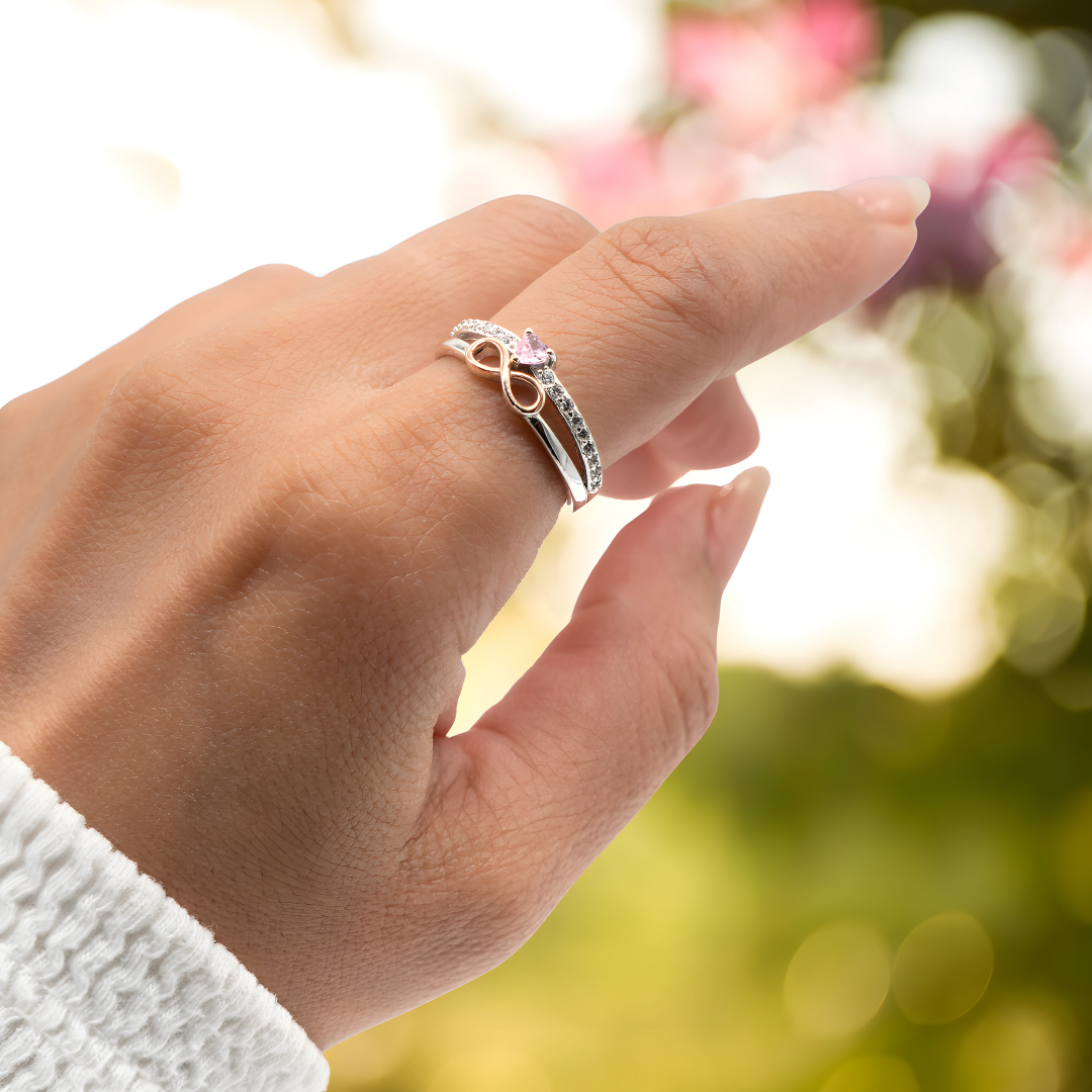 Eternal Infinity Ring – Mother & Daughter