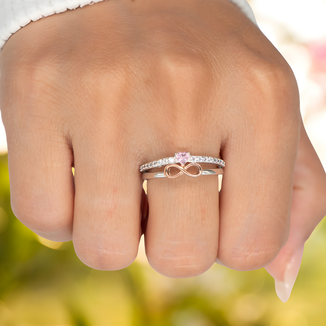 Eternal Infinity Ring – Mother & Daughter