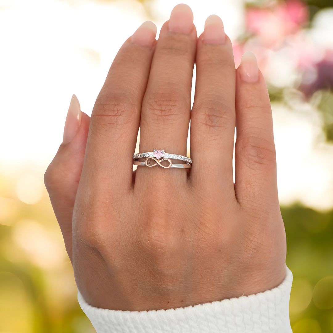 Eternal Infinity Ring – Mother & Daughter