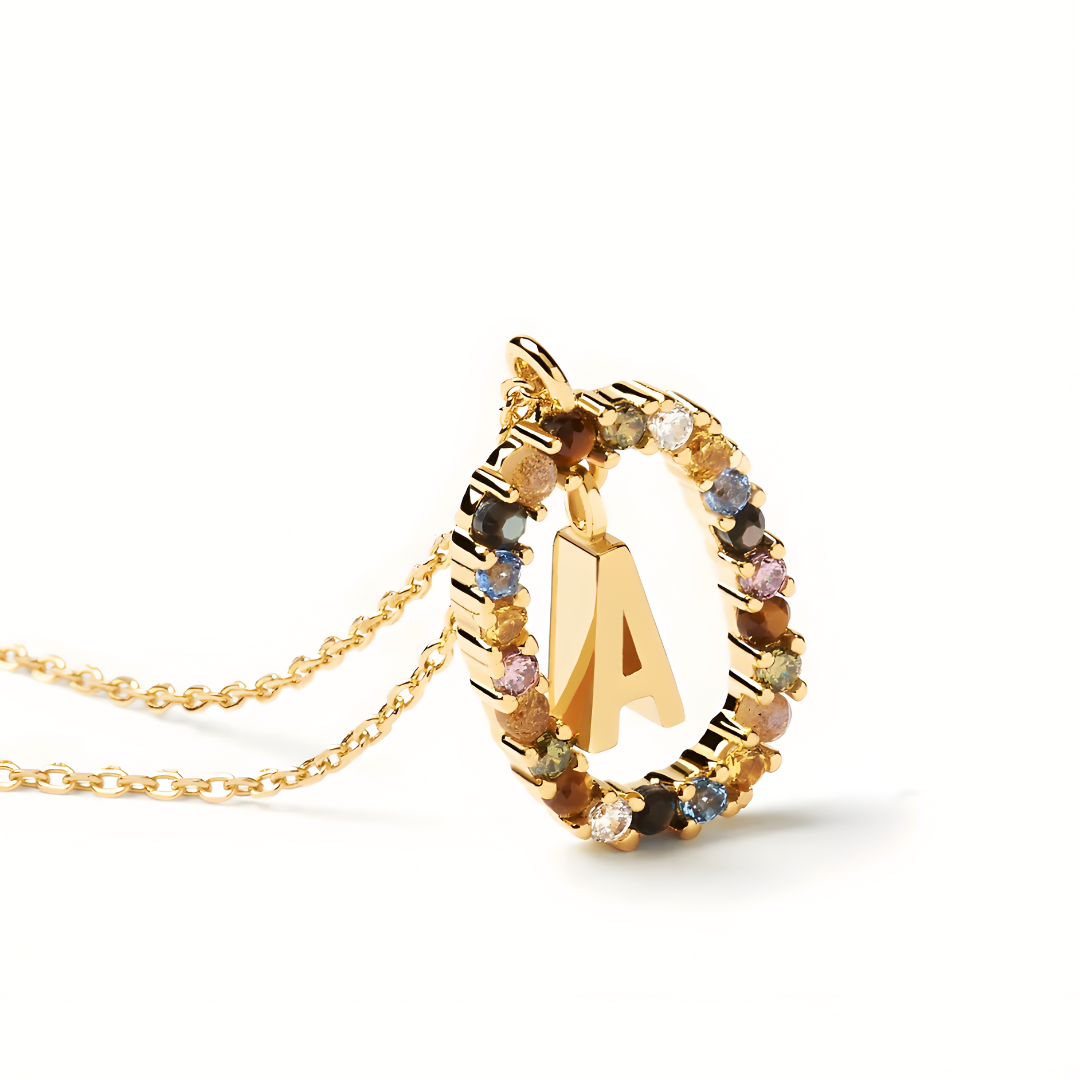 Radiant Initial Necklace