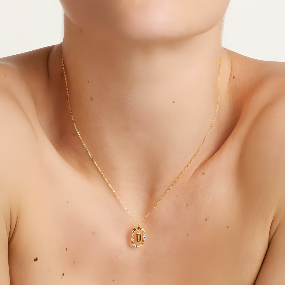 Radiant Initial Necklace