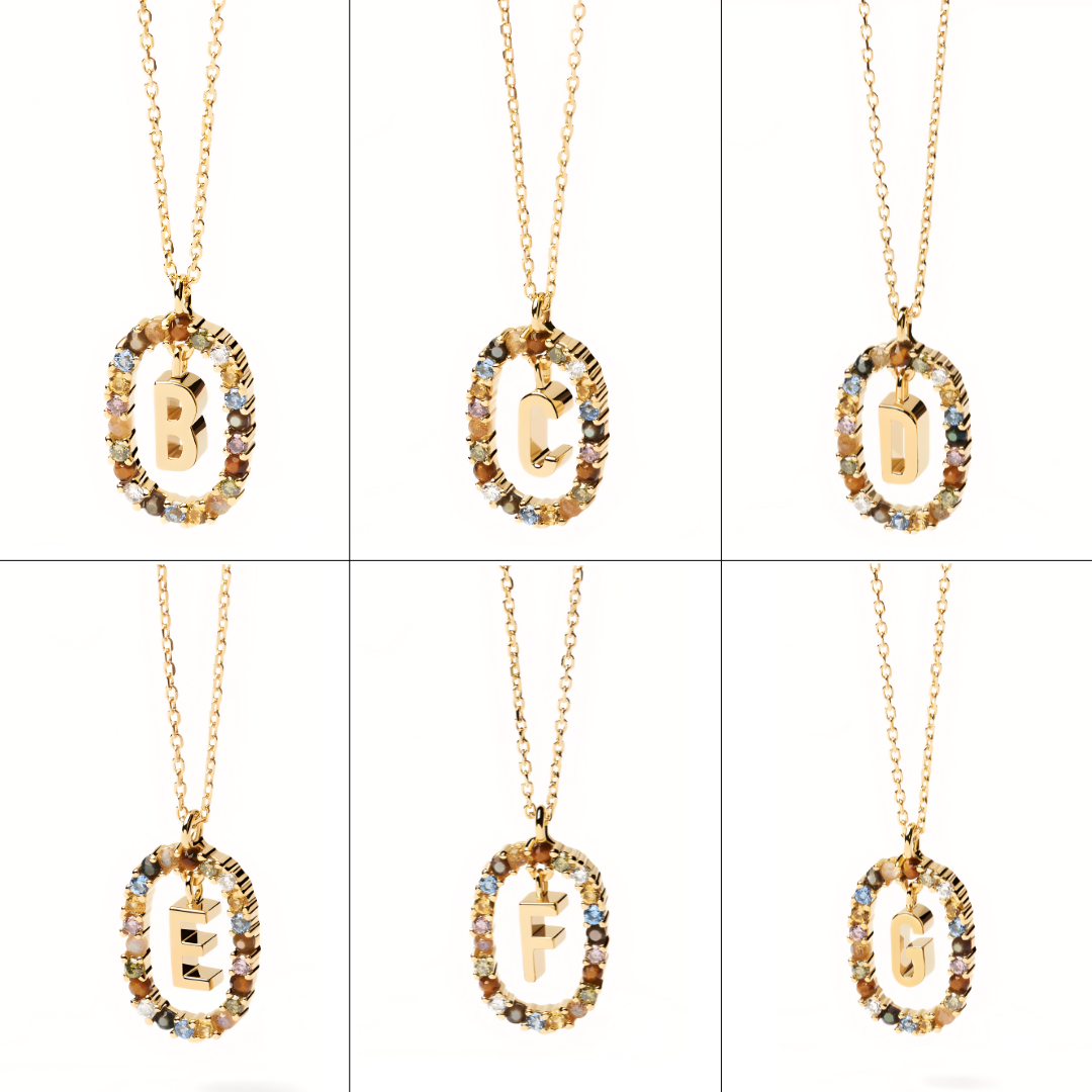 Radiant Initial Necklace