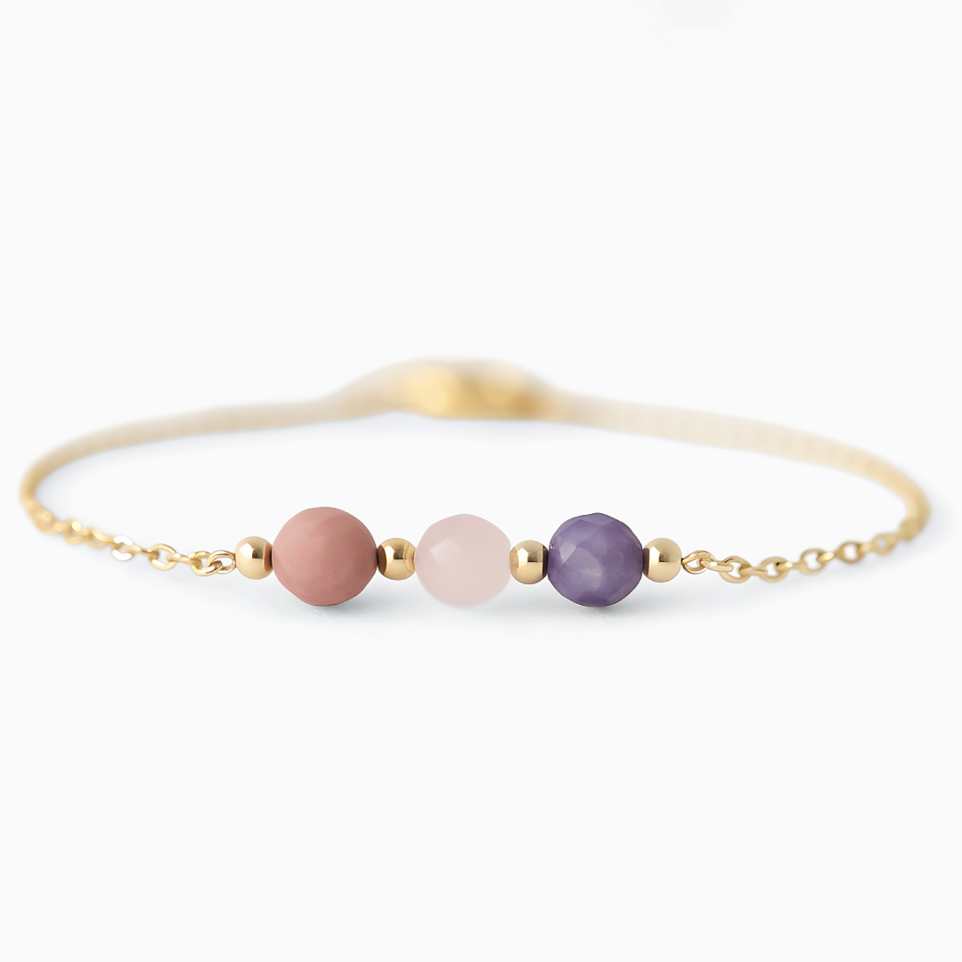 Pulsera Mamá Primeriza – Equilibrio y Amor con Piedras Naturales - Pulseras de Plata | Valentina Jewels