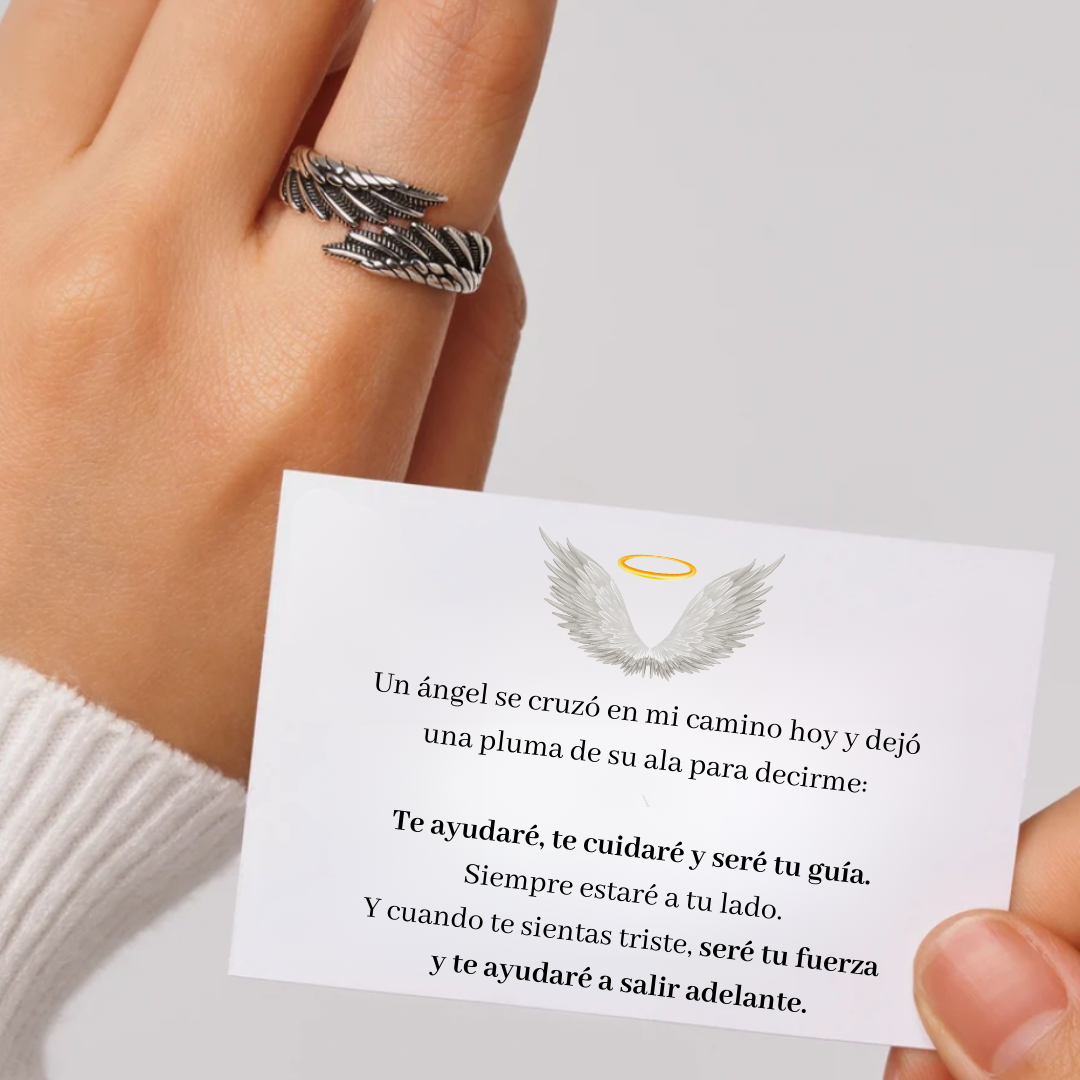 Angel Wing Ring – Customizable with Name