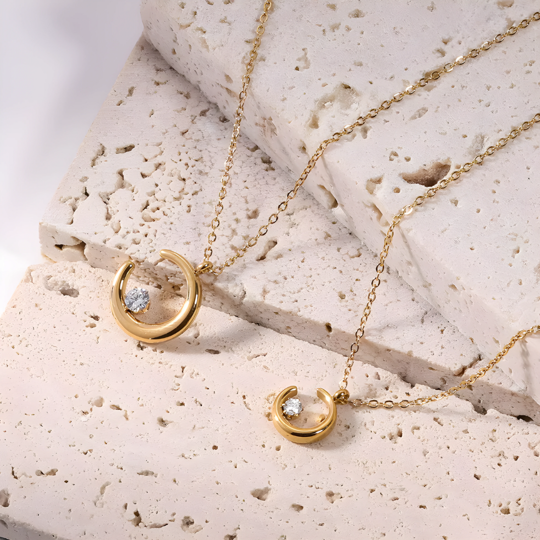 Moon & Star Necklace