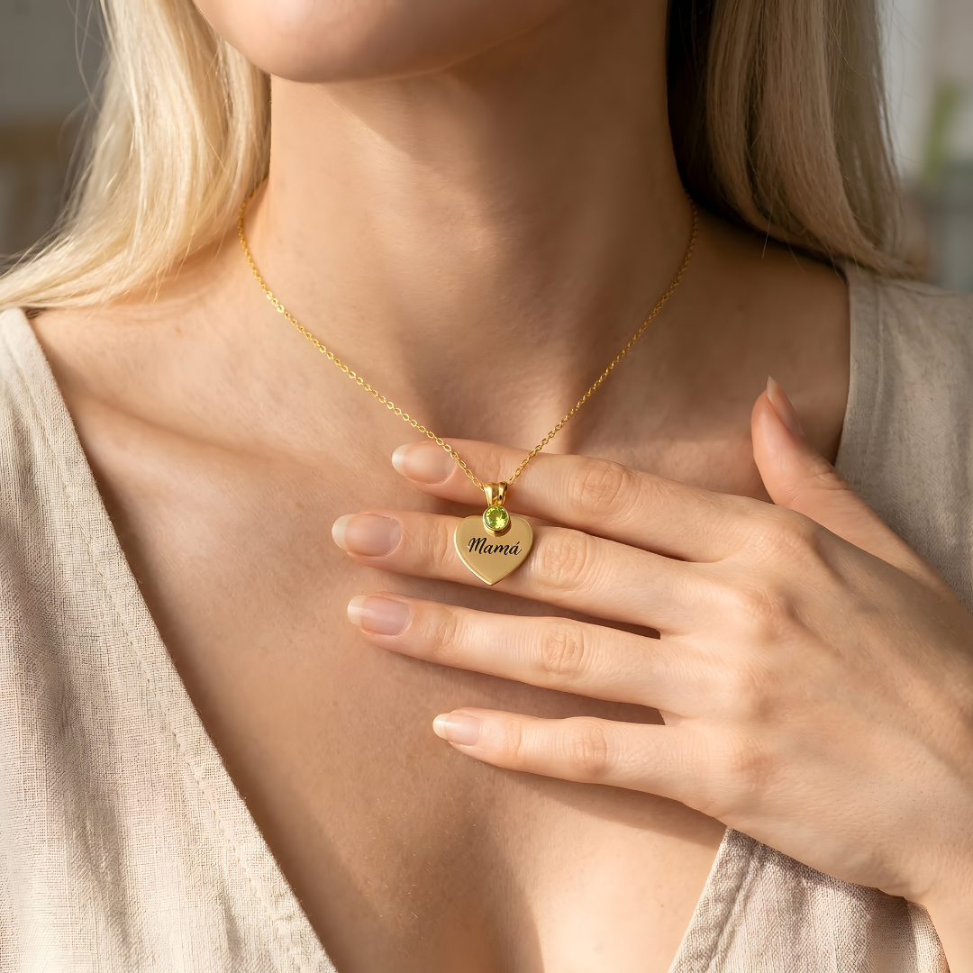 Custom Birthstone Necklace – To My Mother