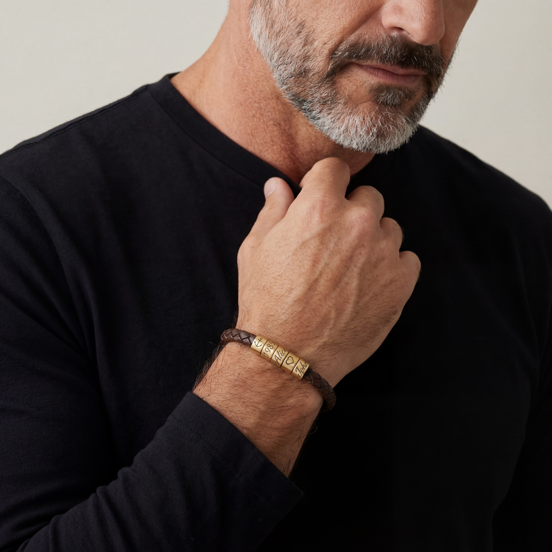 Best Dad Bracelet – Customizable