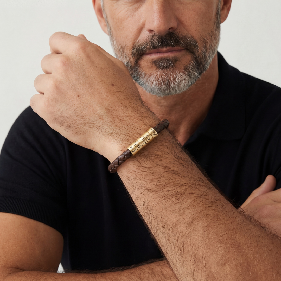 Best Dad Bracelet – Customizable