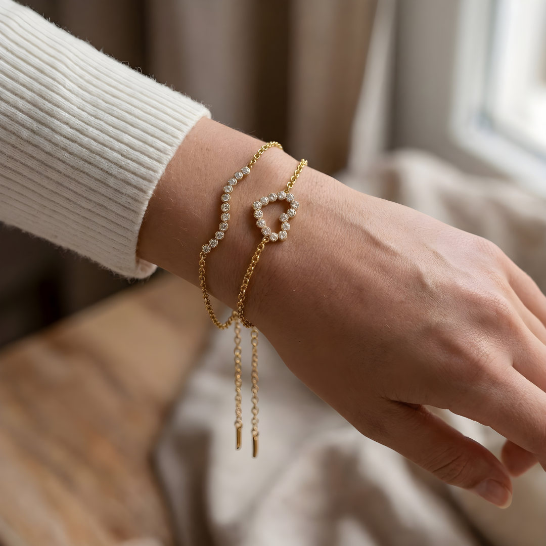 Sparkling Heart Bracelet