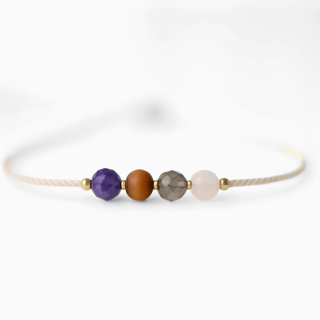 Pulsera Alivio de Ansiedad – Serenidad y Equilibrio con Piedras Naturales - Pulseras de Plata | Valentina Jewels