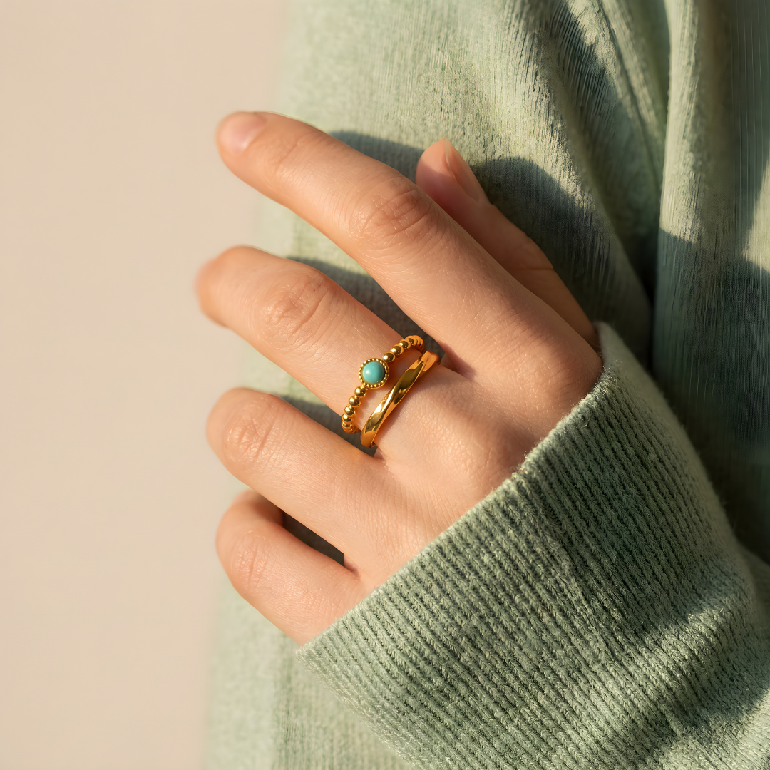 Amazonite Amulet Ring – Balance