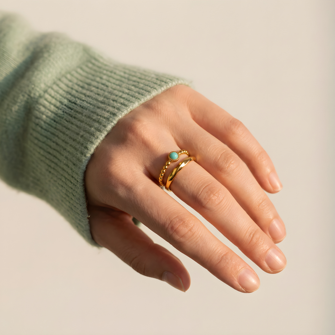 Amazonite Amulet Ring – Balance