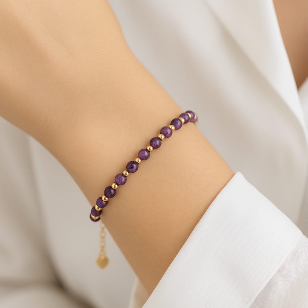Sacred Intuition Natural Amethyst Bracelet