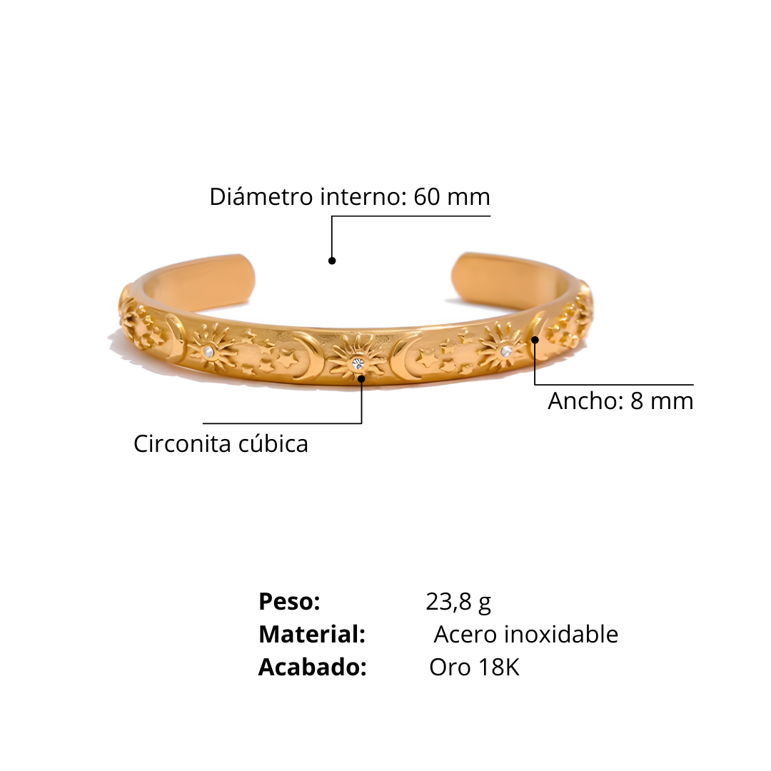 Sun, Moon, and Stars Bracelet