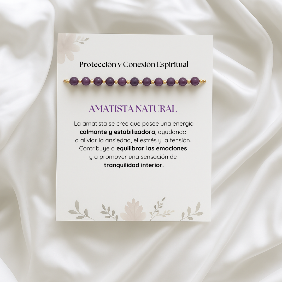 Sacred Intuition Natural Amethyst Bracelet