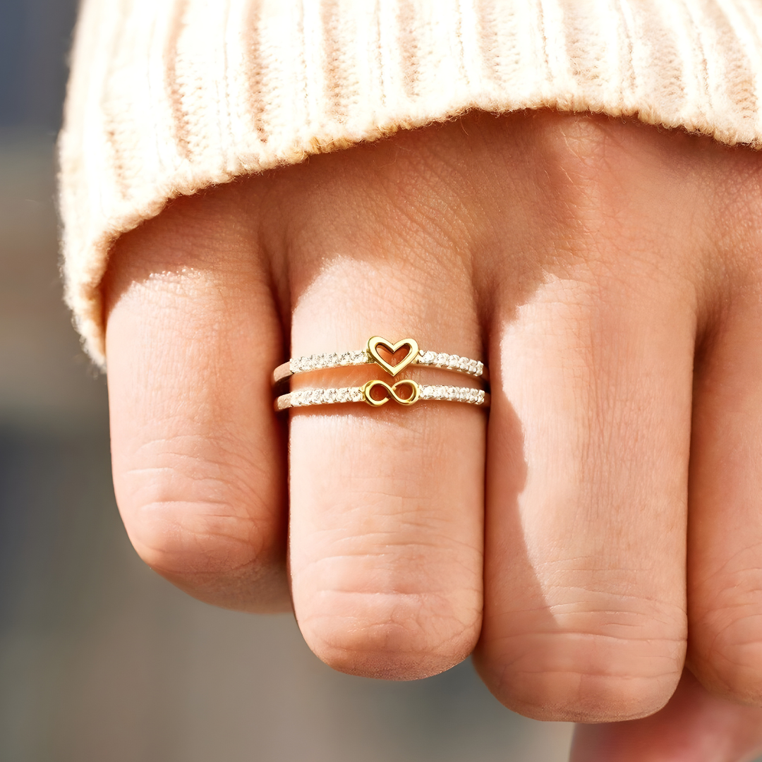 Infinity Love Ring – Mother & Daughter