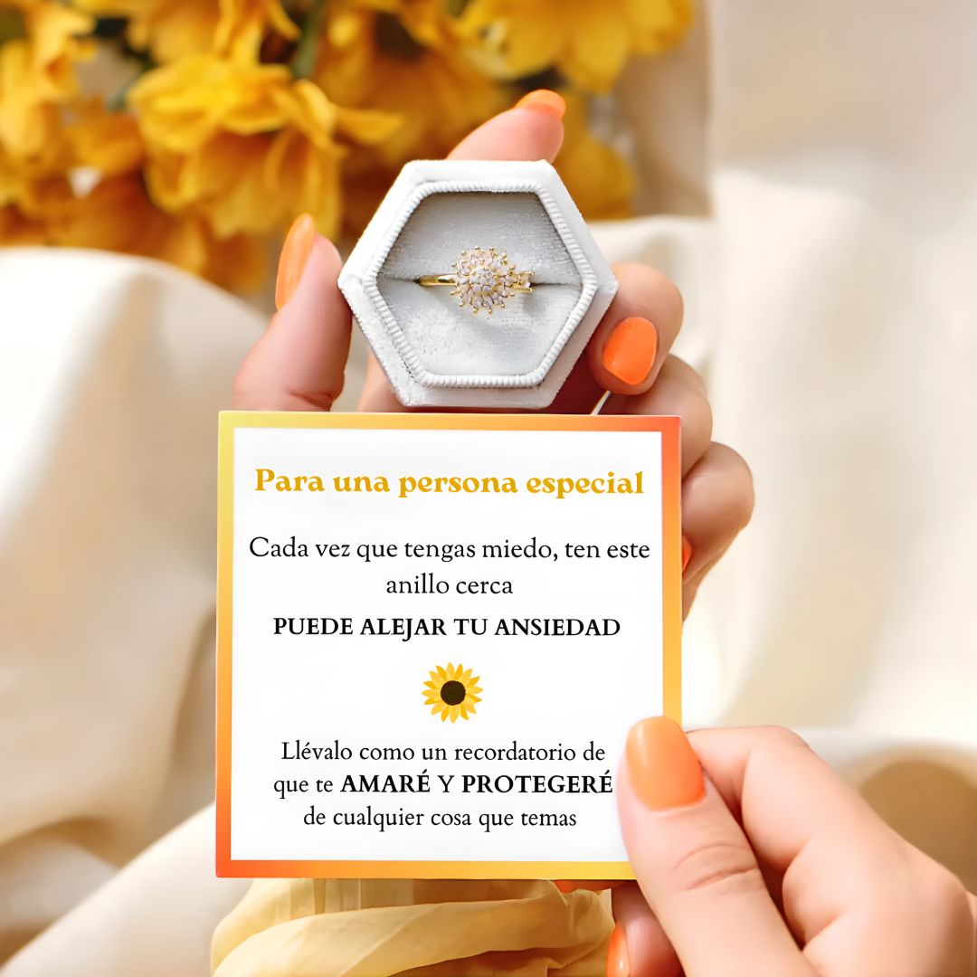Sparkling Sunflower Ring – Love and Friendship