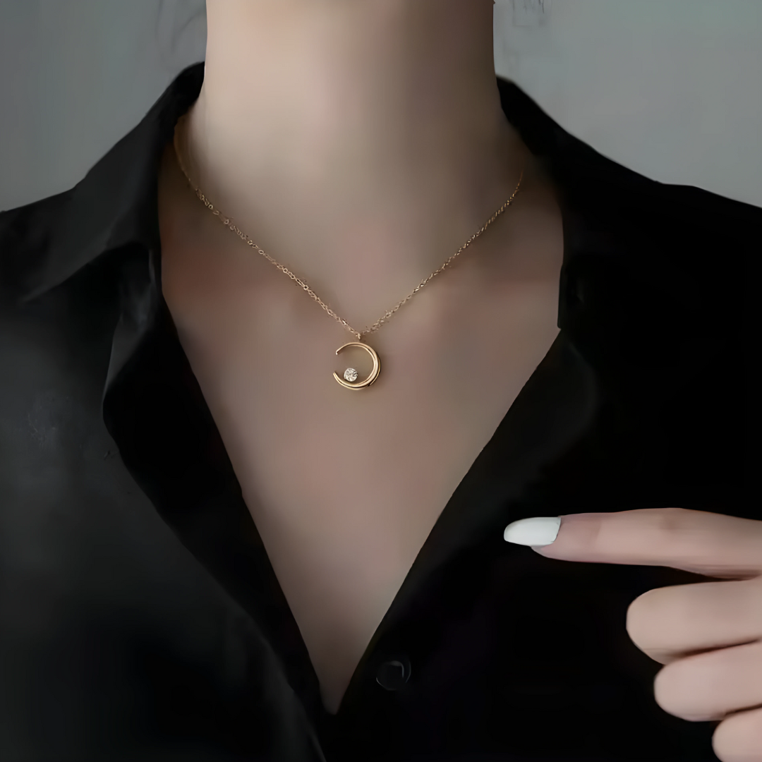 Moon & Star Necklace