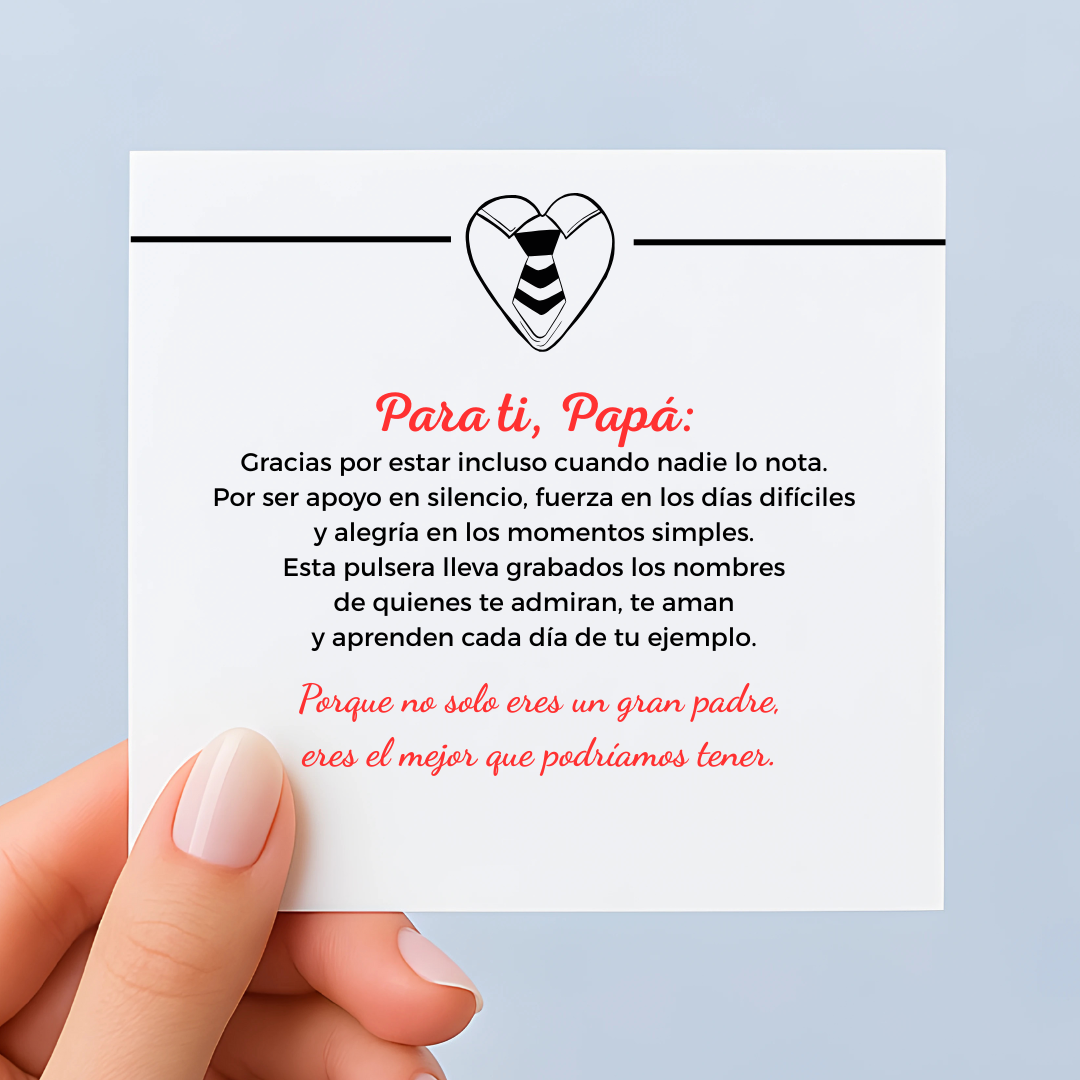 Best Dad Bracelet – Customizable