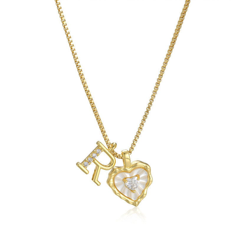Collar Inicial Corazón