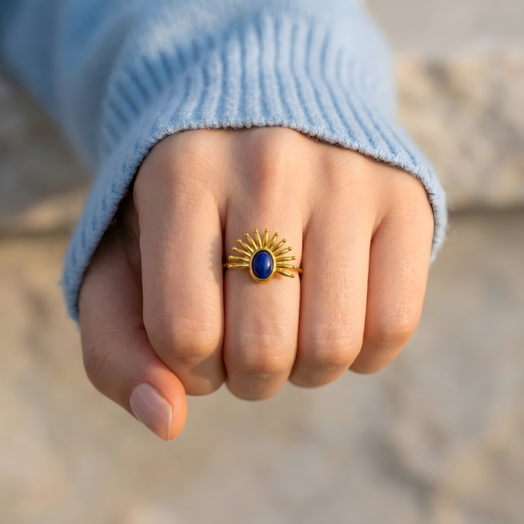 Lapis Lazuli Talisman Ring