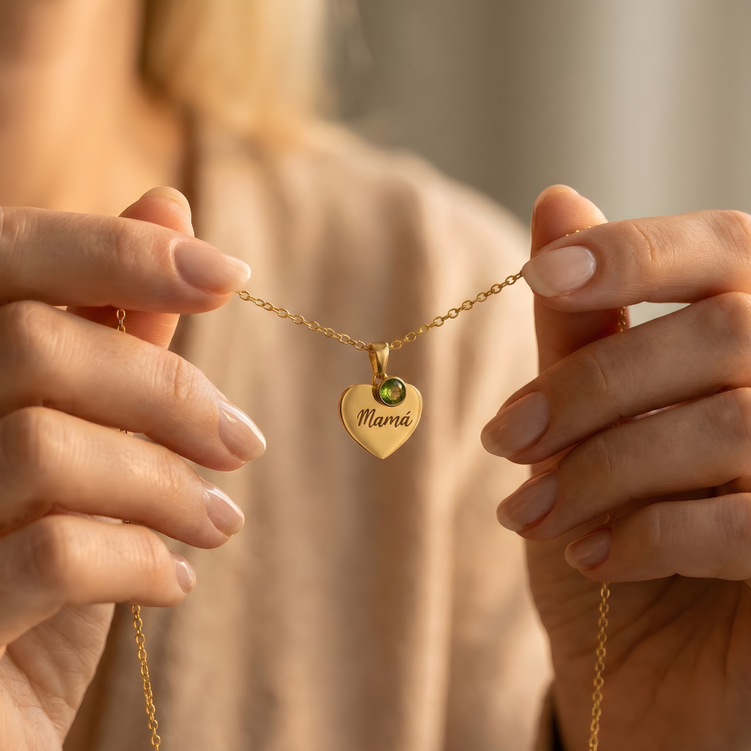 Custom Birthstone Necklace – To My Mother