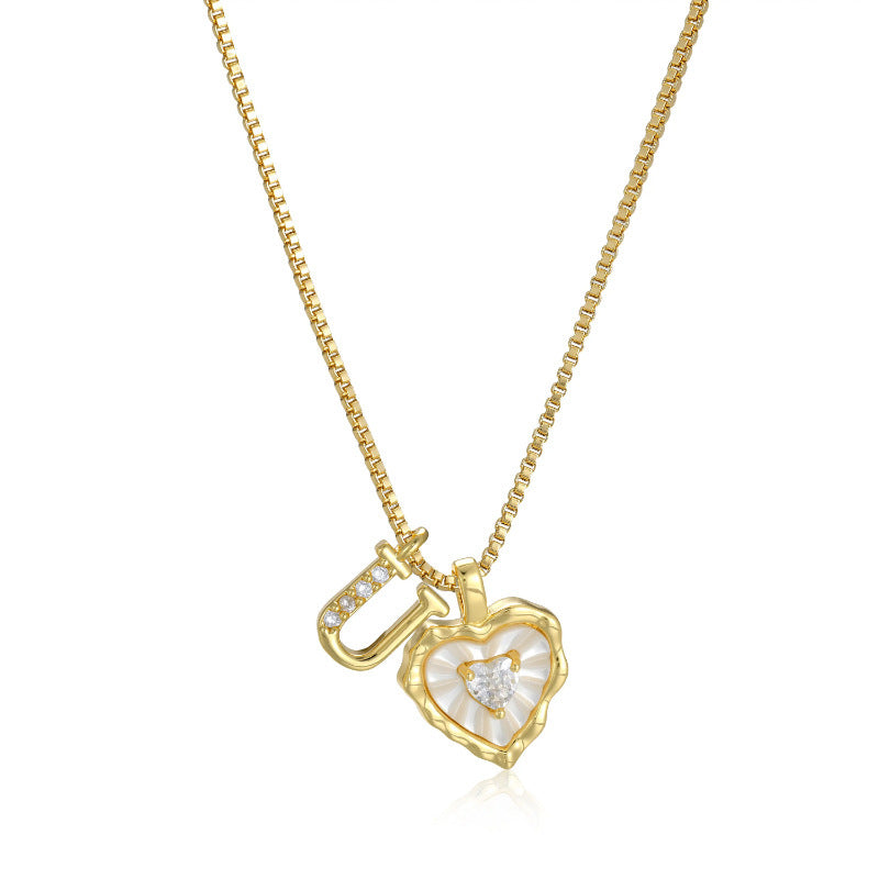 Collar Inicial Corazón