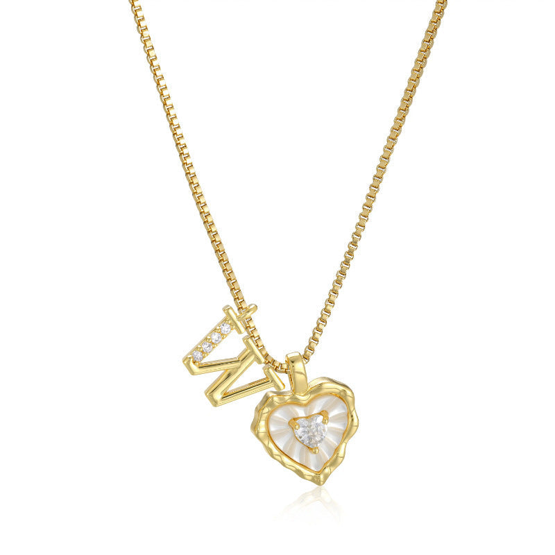 Collar Inicial Corazón