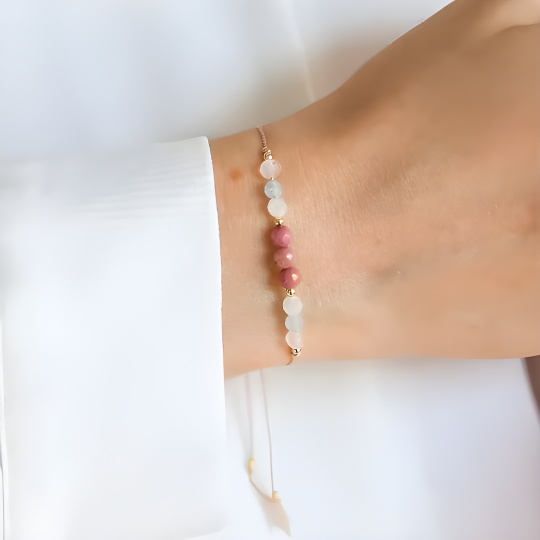 Pulsera de Piedras Naturales – Amor Propio y Energía Positiva