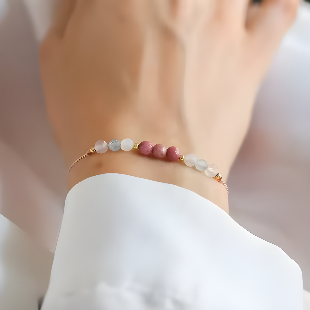 Pulsera de Piedras Naturales – Amor Propio y Energía Positiva