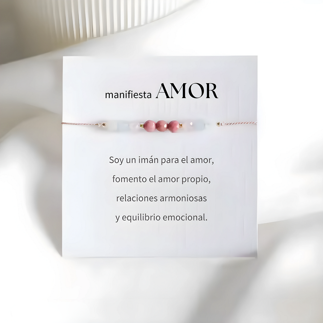Pulsera de Piedras Naturales – Amor Propio y Energía Positiva