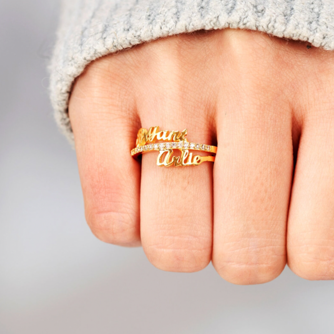 Eternal Promise Ring - Personalized with names