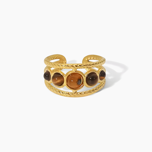 Anillo Amuleto Ojo de Tigre - Anillos de Plata | Valentina Jewels