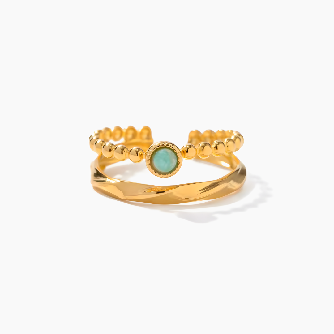 Amazonite Amulet Ring – Balance