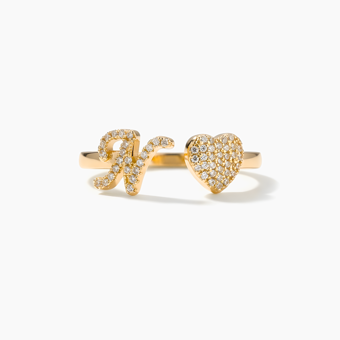 Love Initial Ring