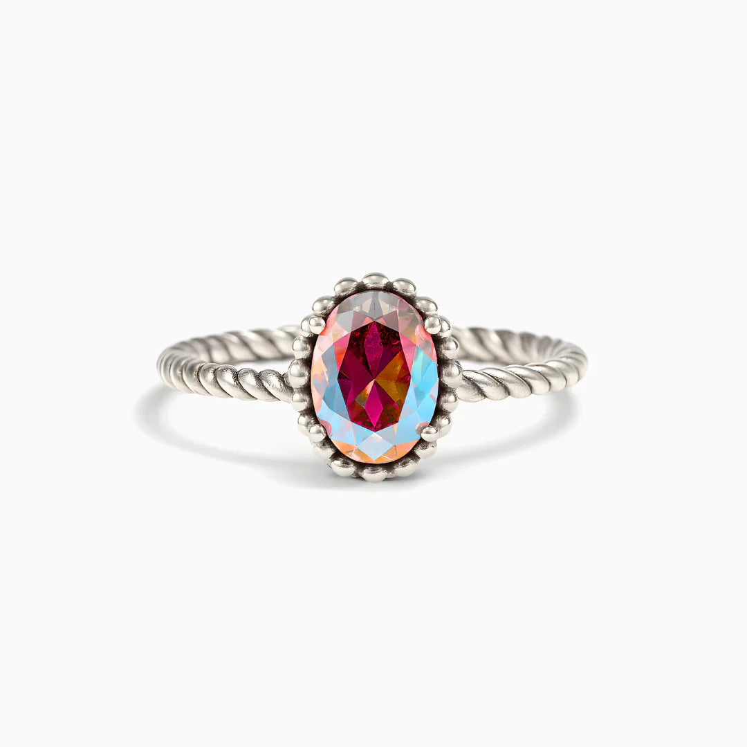 Anillo Topacio Místico - Anillos de Plata | Valentina Jewels
