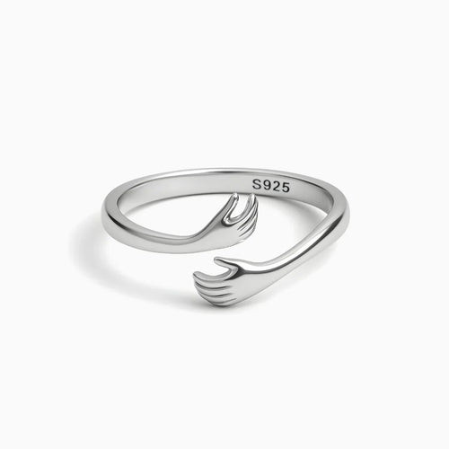 Anillo Abrazo Brillante - Anillos de Plata | Valentina Jewels