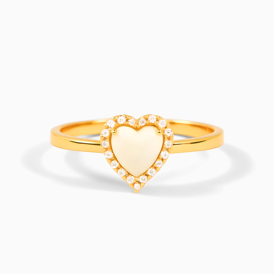 Opal Heart Ring