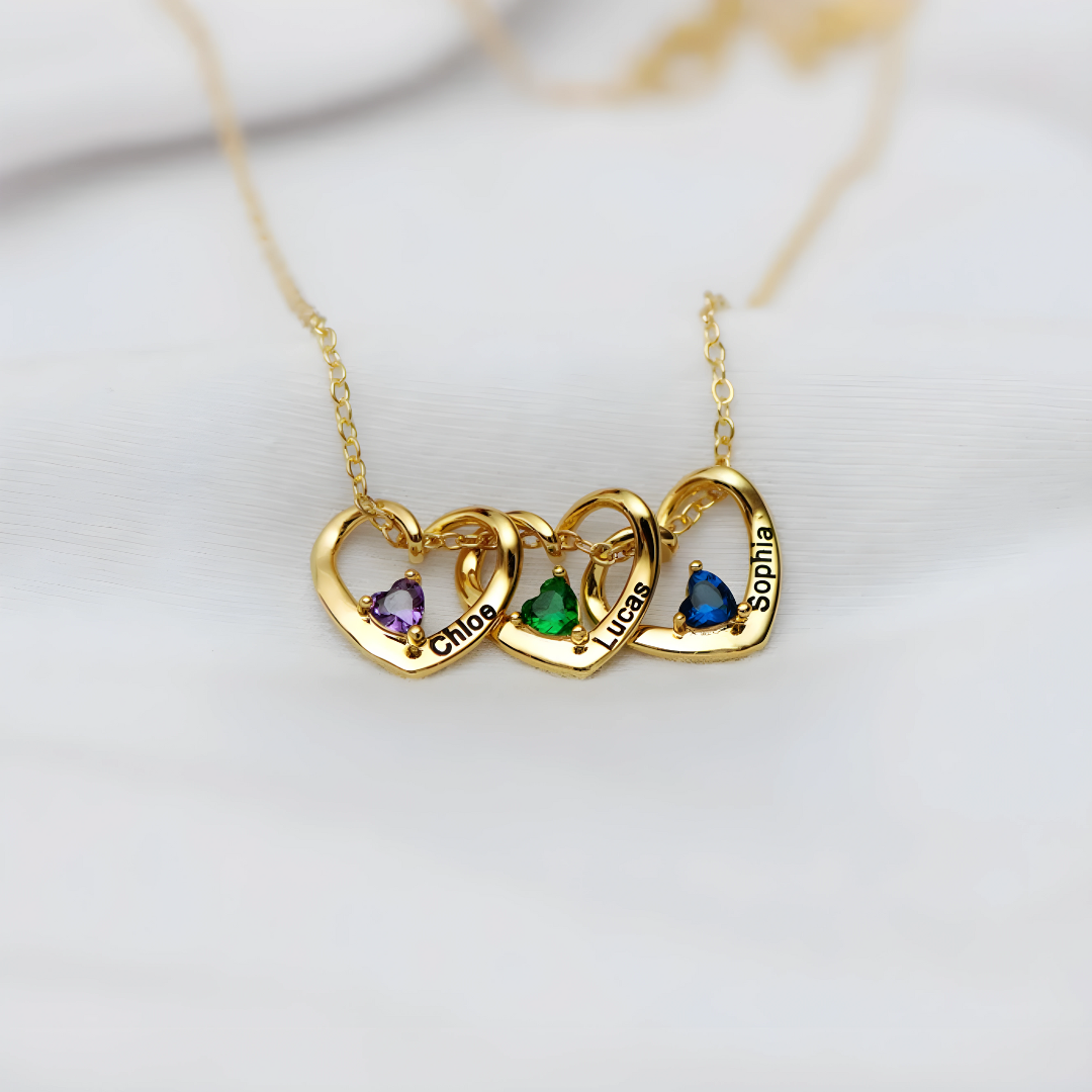 Interlocking Hearts Necklace – To My Mom