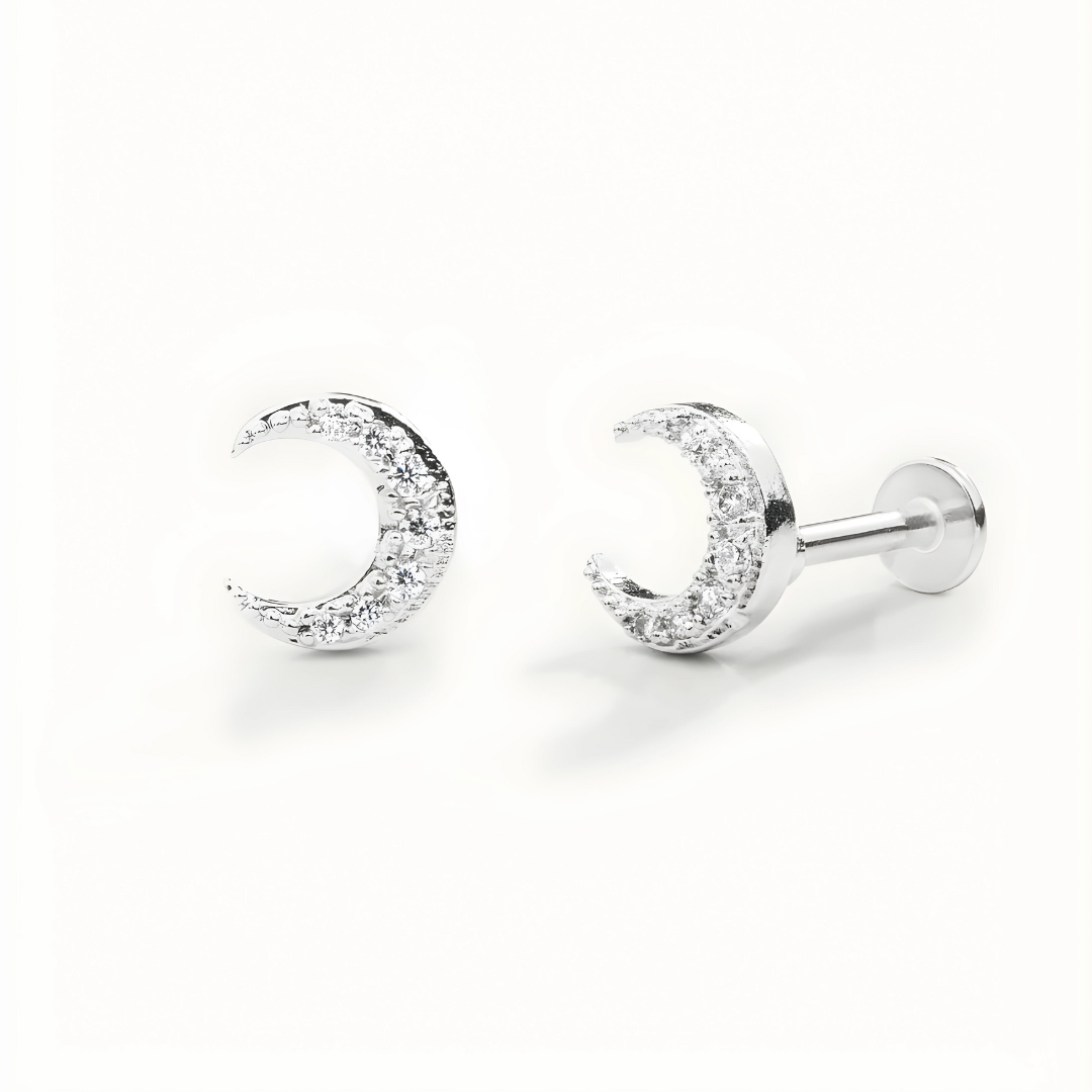 Mini Moon Earrings