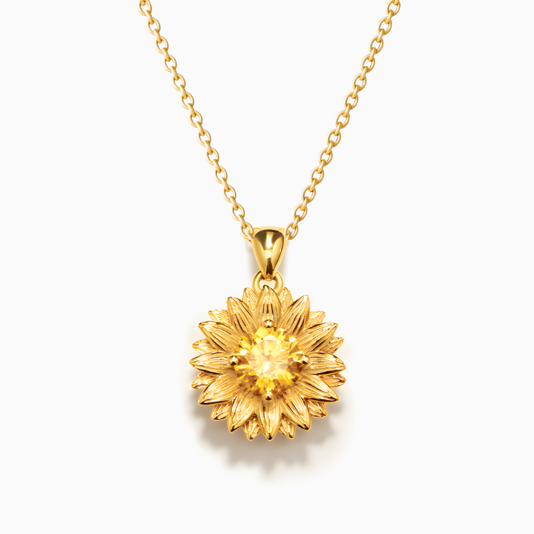 Alma Sunflower Necklace