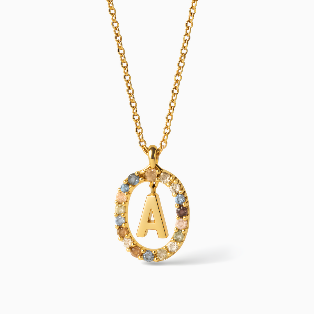 Radiant Initial Necklace